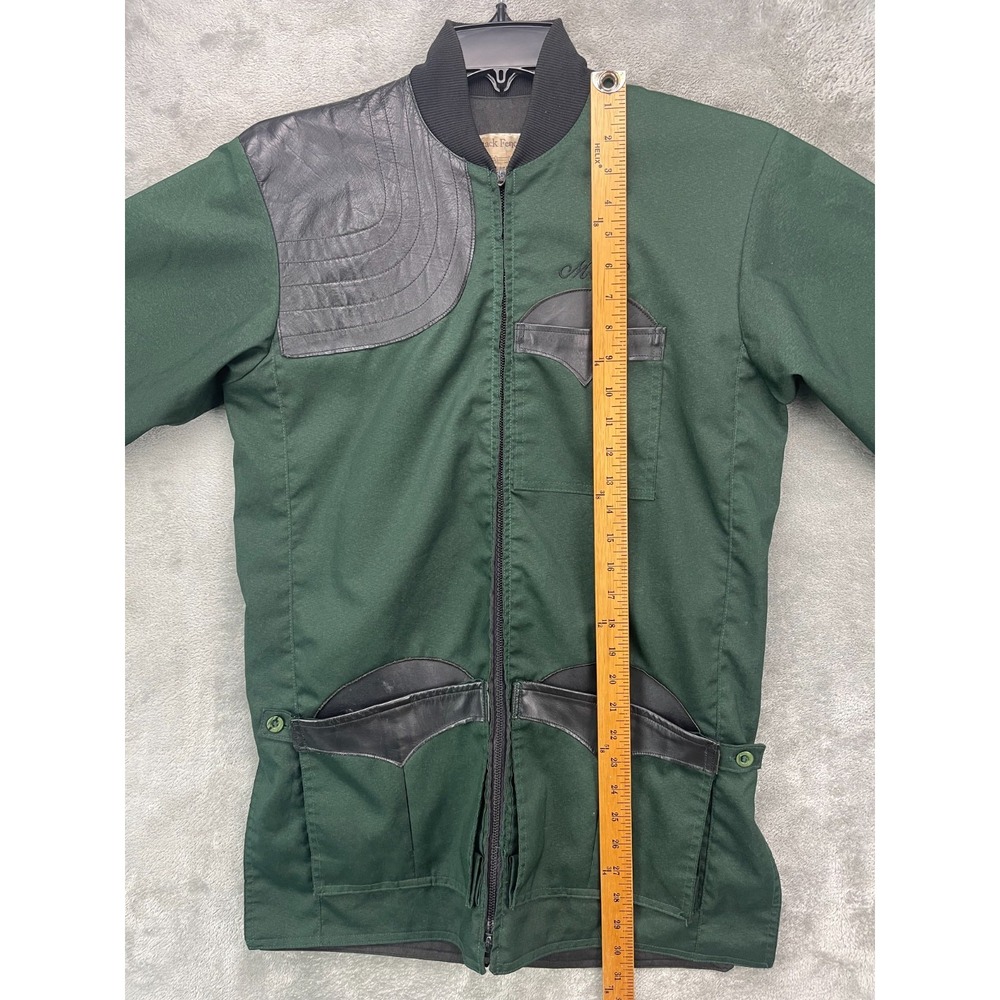 VTG Back Fence Sportswear Shooting Jacket Sz S Green Hunting Made in USA - Picture 6 of 7